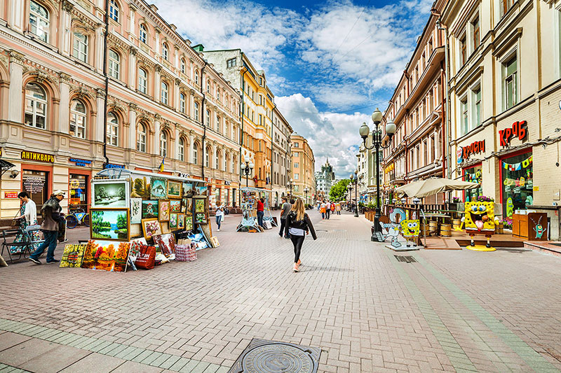 Du lịch Nga khám phá phố cổ Arbat