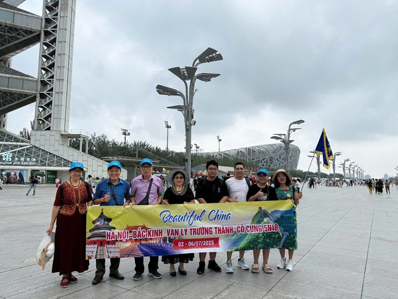 Hình ảnh đoàn Bắc Kinh khởi hành ngày 02/07/2025