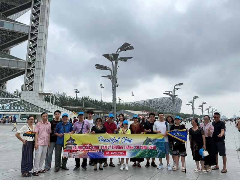 Hình ảnh đoàn Bắc Kinh khởi hành ngày 02/07/2025
